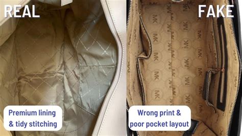 michael kors original vs fake handbags|Michael Kors bag authenticity check.